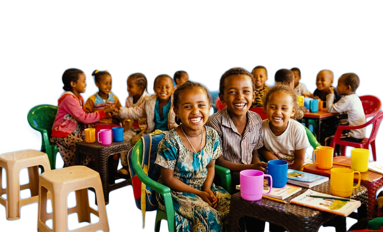 Children supported by ORDA Ethiopia programs